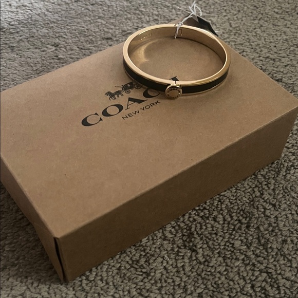 Coach Gold-Tone Bangle Bracelet - Picture 5 of 6
